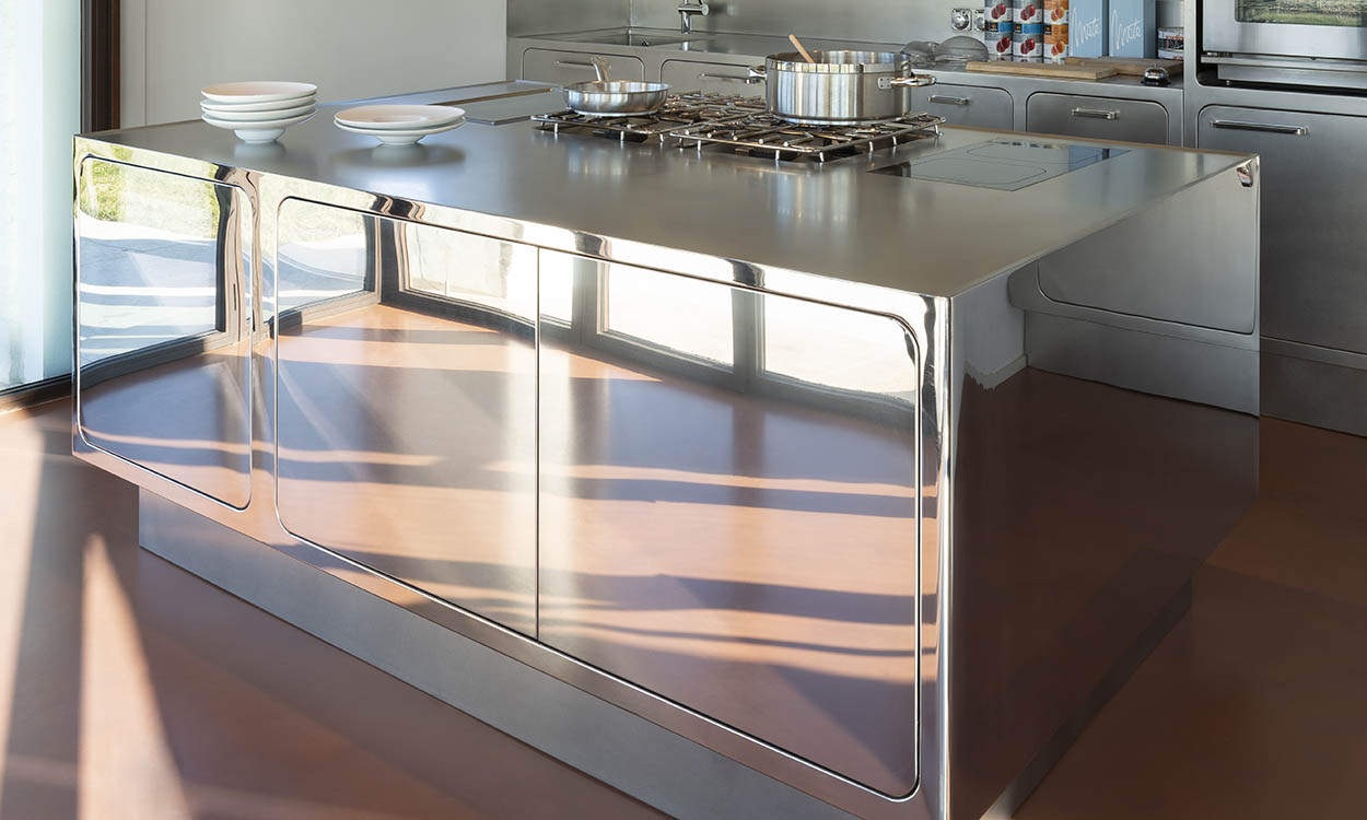 stainless steel kitchen